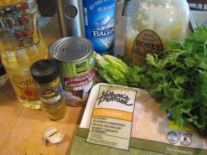 Coconut Milk Curry Chicken - GFCFSF-ingredients