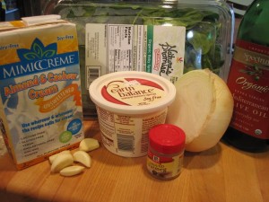 Creamed Spinach - GFCFSF-ingred
