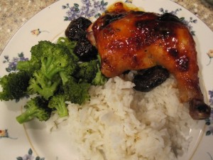 Apricot Glazed Chicken with Dried Plums and Sage - GFCFSF