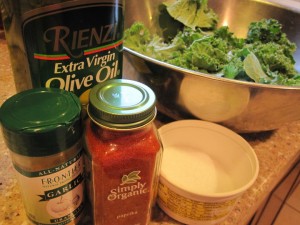 Baked Kale Chips - GFCFSF-ingred
