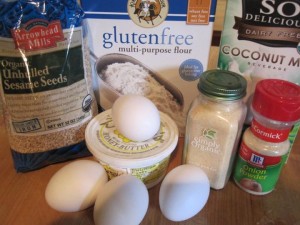 Baked Sesame Chicken Nuggets - GFCFSF-ingredients
