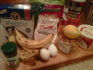 Banana Bread - GFCFSF-ingred