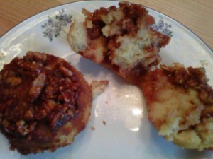Banana Pecan Upside Down Muffins - SCD