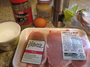 Breaded Pork Chops - GFCFSF-ingredients