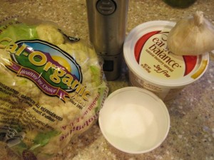Cauliflower Mashed Potatoes Puree - GFCFSF-ingredients