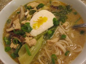Chicken, Bok Choy and Udon Noodle Soup - GFCFSF