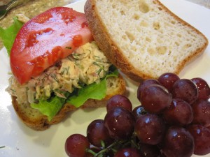 Chicken Salad Lettuce Wraps - GFCFSF-sandwich