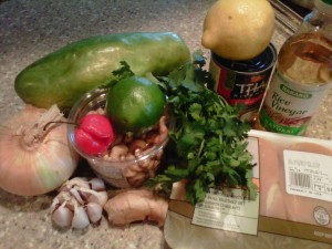 Chicken with Papaya BBQ Sauce - GFCFSF-ingred