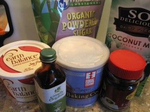Chocolate Frosting - GFCFSF-ingredients