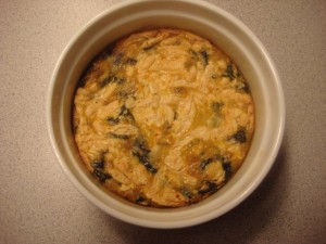 Crustless Spinach Quiche - GFCFSF