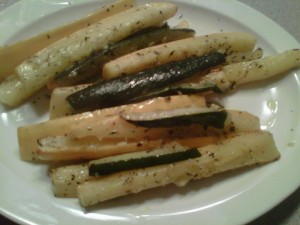 Garlic Roasted Summer Squash - SCD:GFCFSF