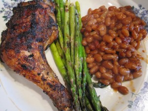 Grilled Chicken and Baked Beans - GFCFSF