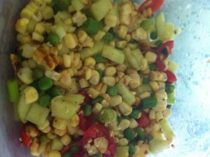 Grilled corn side salad - GFCFSF