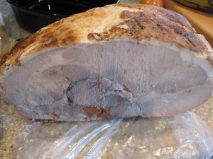 Ham with honey mustard glaze - GFCFSF-preglaze