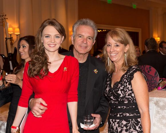 From left actress Melissa Biethan, actor Tony Denison and Talk About Curing Autism founder Lisa Ackerman at the Ante Up For Autism charity poker event. (V/S Communications / October 15, 2013)