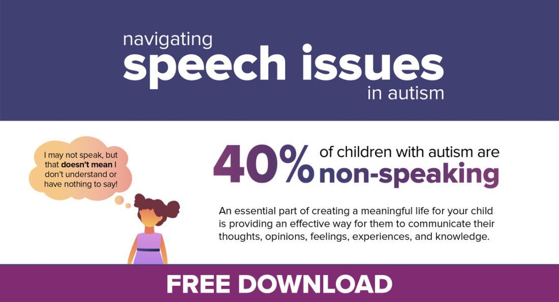 speech issues and apraxia in autism