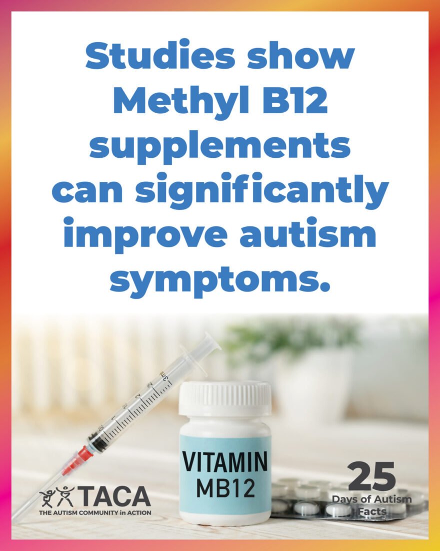 Studies show Methyl B12 supplements can significantly improve autism symptoms